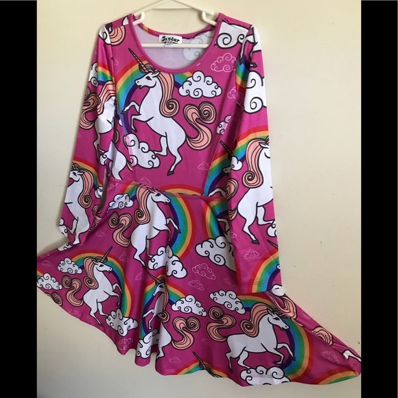 Custom Unicorn Rainbow Birthday Dress - Picture 3 of 6